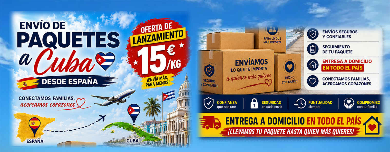 Paquetes a Cuba